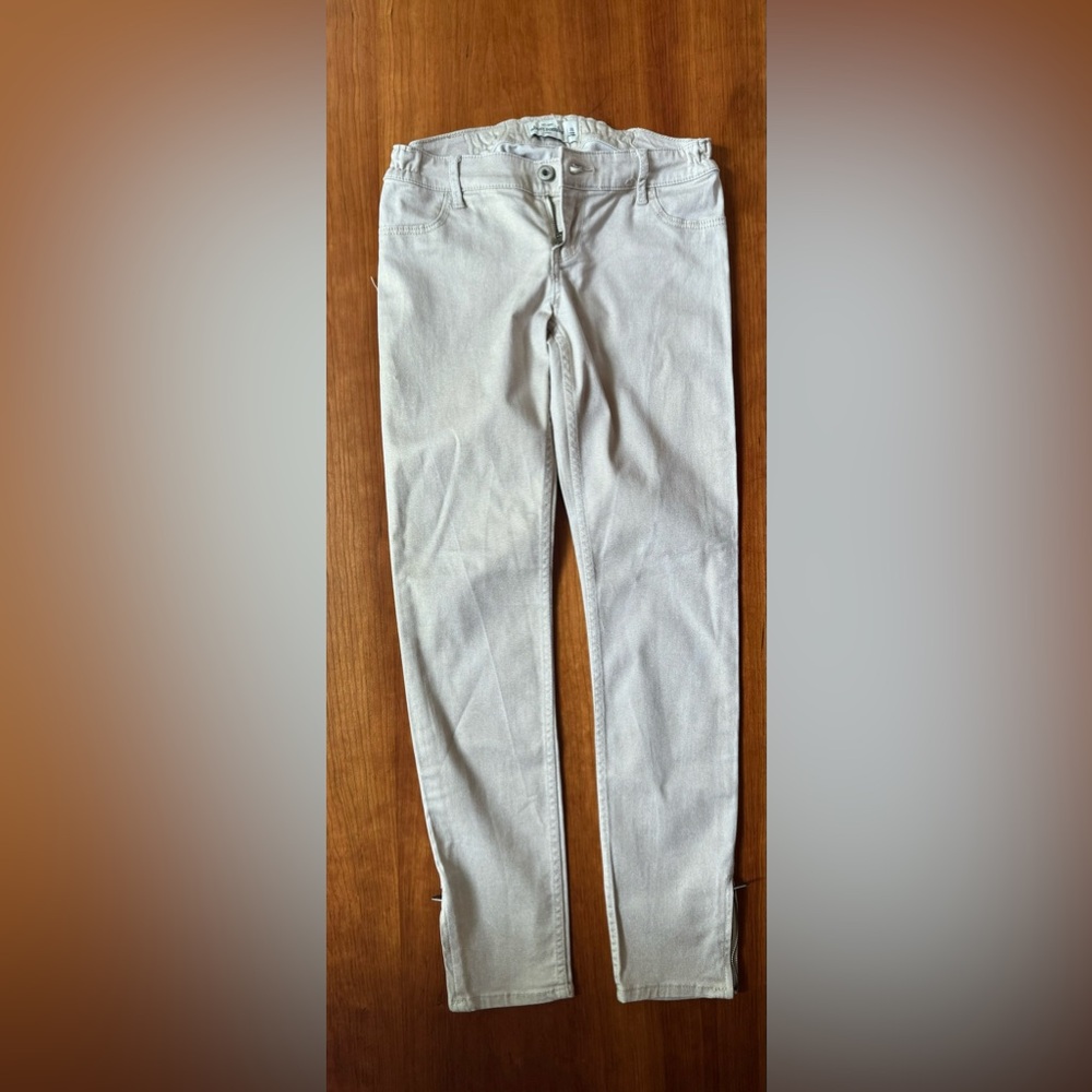 Abercrombie Kids shimmery golden jeans size 16